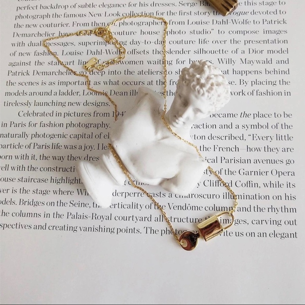 Lock and Key Necklace - Picture 3 of 4